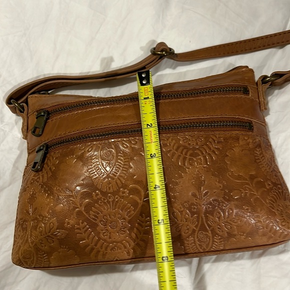 NWOTS - SAK TOBACCO FLORAL - EMBOSSED RESEDA CROSSBODY BAG - Picture 9 of 17